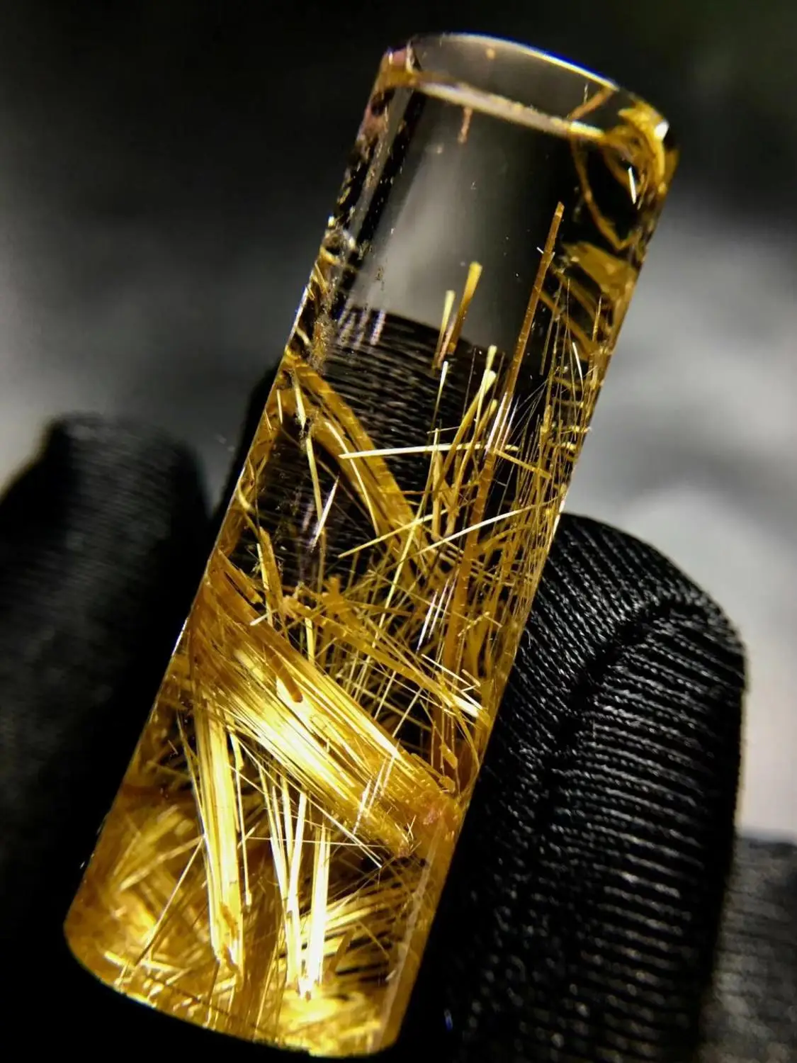 Натуральный Золотой рутилированный кварцевый кулон с богатым камнем 42*14 5*11 мм