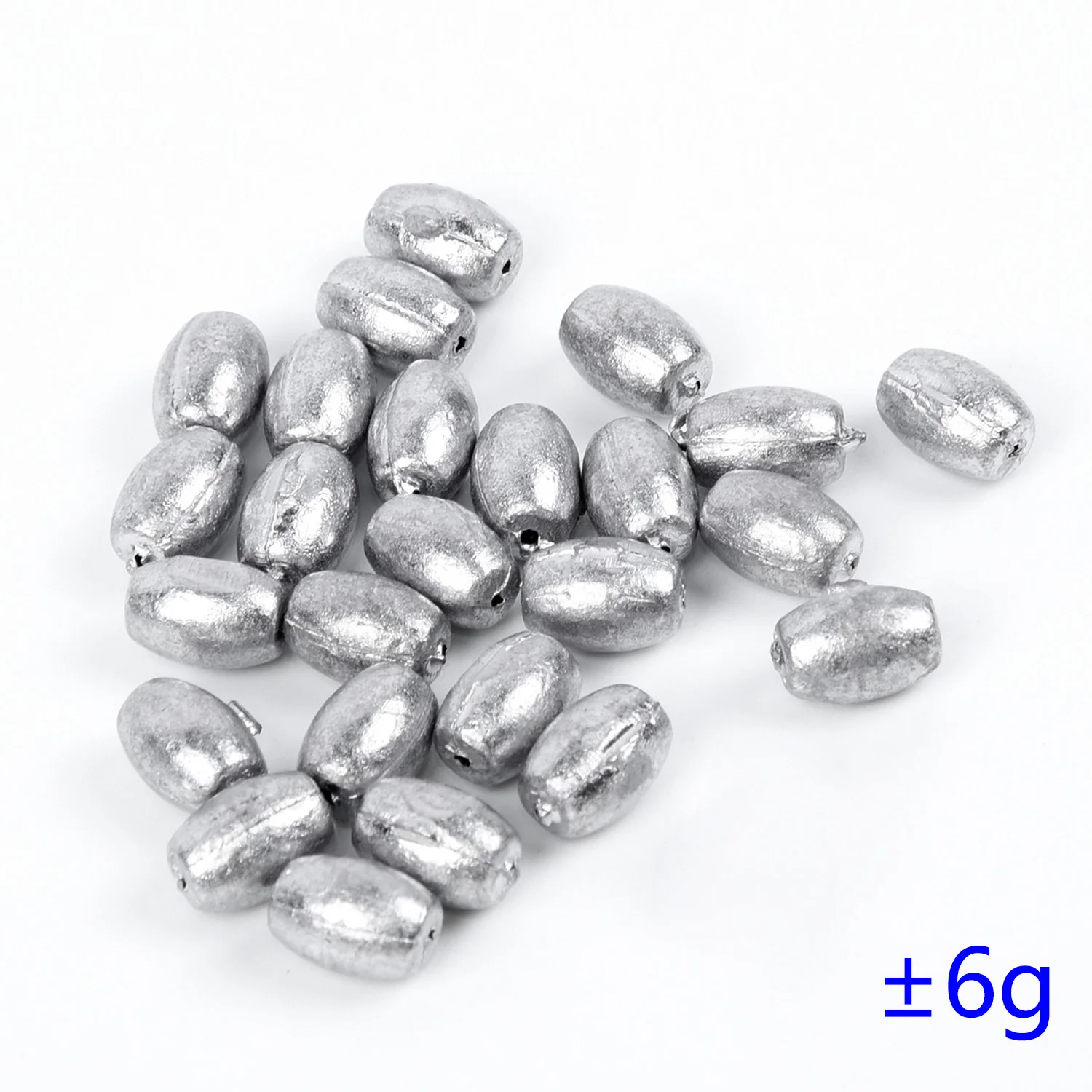 50 штук рыболовные оливкового Форма Rig грузила рыбалка свинца Вес Разделение