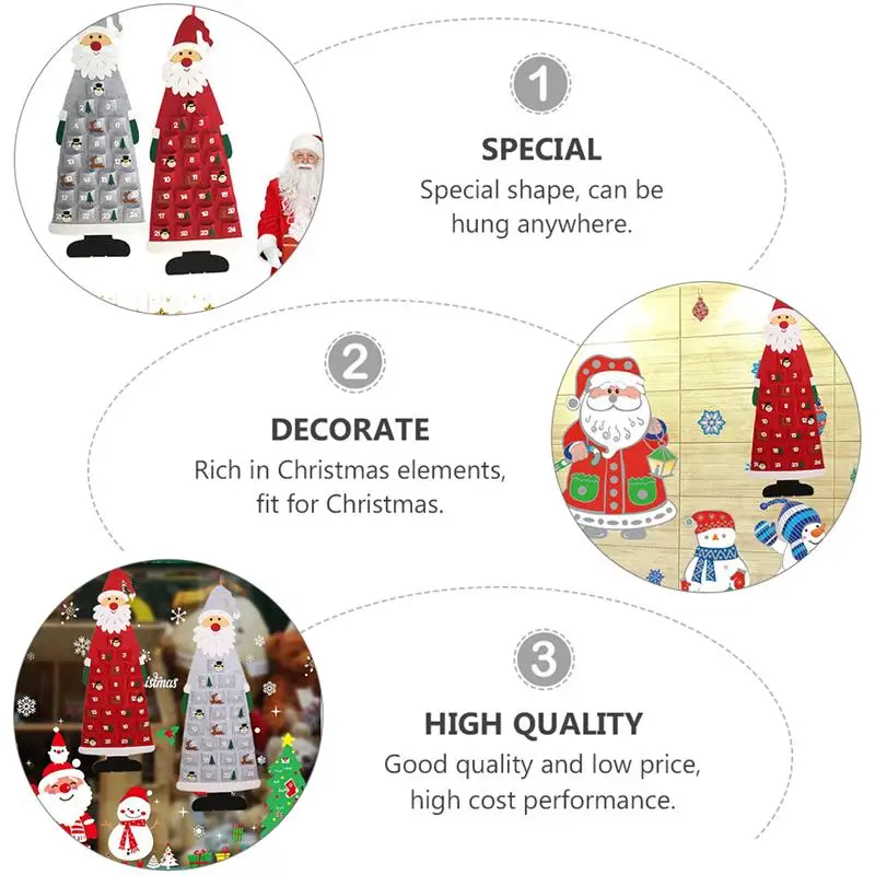 

1PC Christmas Hanging Ornament Santa Claus Decor Scene Layout Hanging Prop Xmas Tree Pendant Decoration