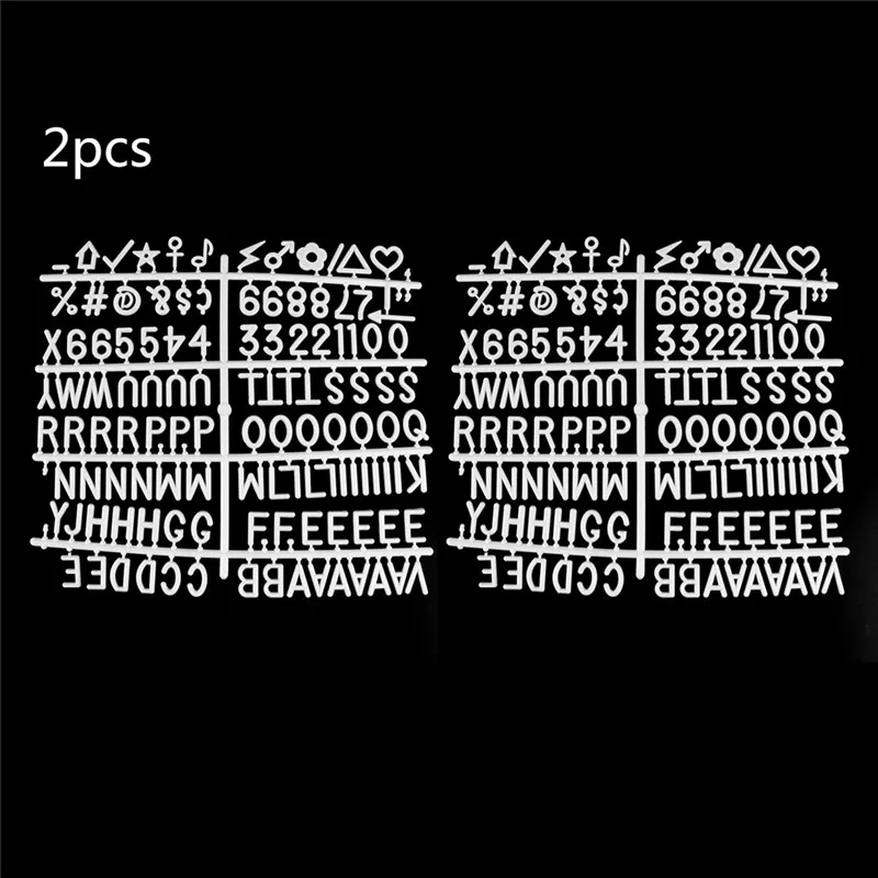 Белая пластиковая буквенная доска набор букв 126 цифр специальные символы Надпись