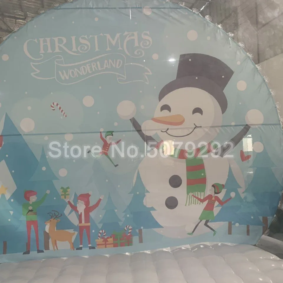 Рождественские надувные снежные глобусы для мероприятий шоу шары магазина