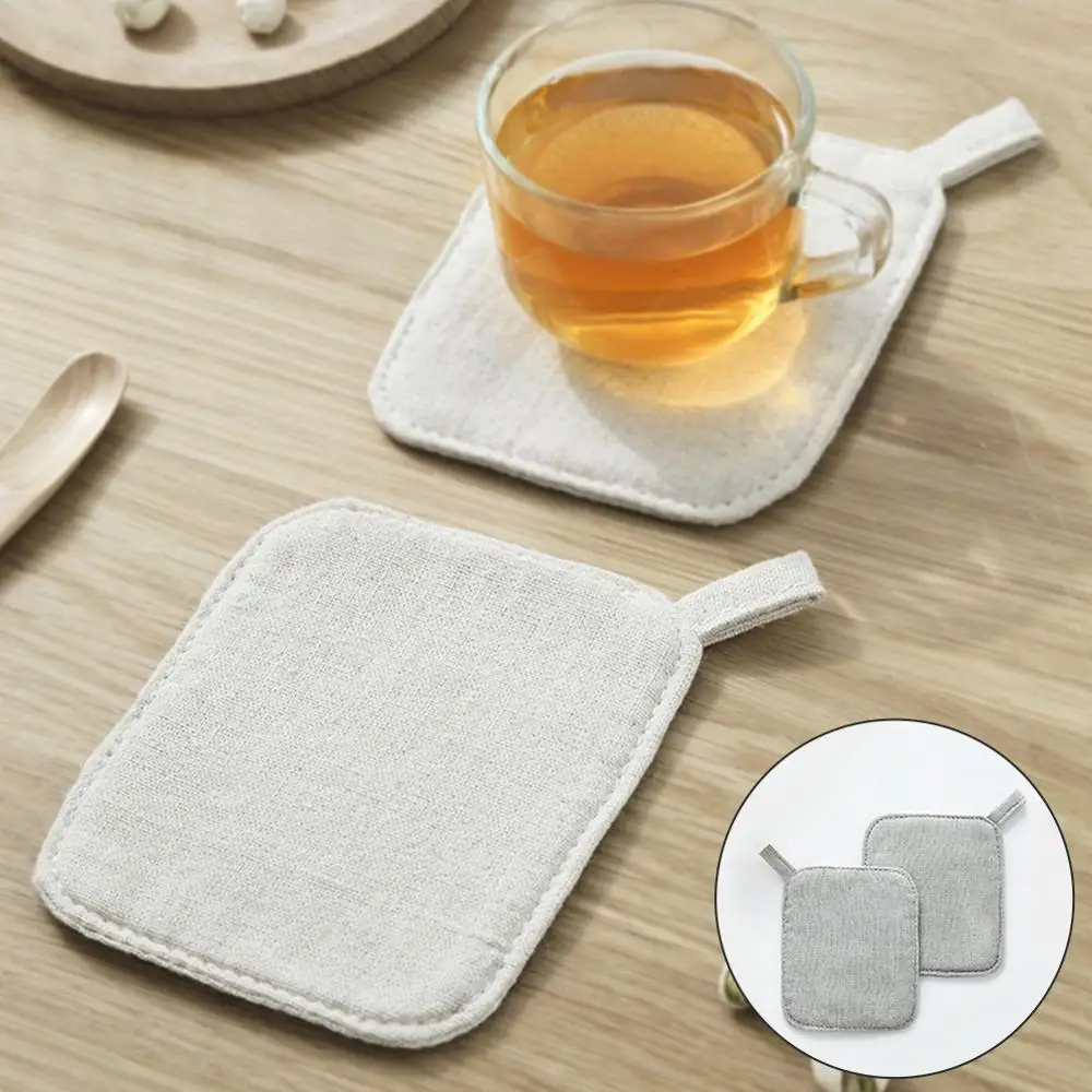 Лен Хлопок Кухня каждый день Прихватки Чай Кофе термостойкая чашка