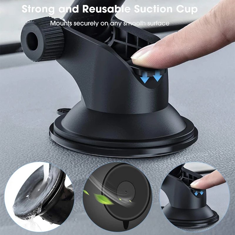 xmxczkj clip telescopic car phone holder suction cup car windshield dashboard mobile phone holder for iphone 11 xiaomi 9 samsung free global shipping