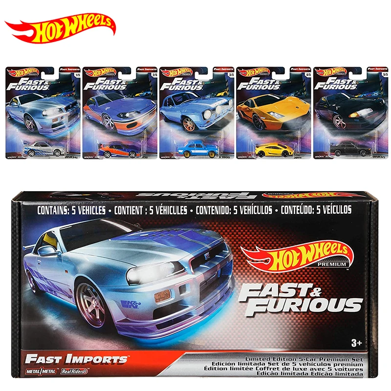 Оригинальные Hot Wheels Премиум Форсаж Hotwheels модель автомобиля для мальчиков Игрушки