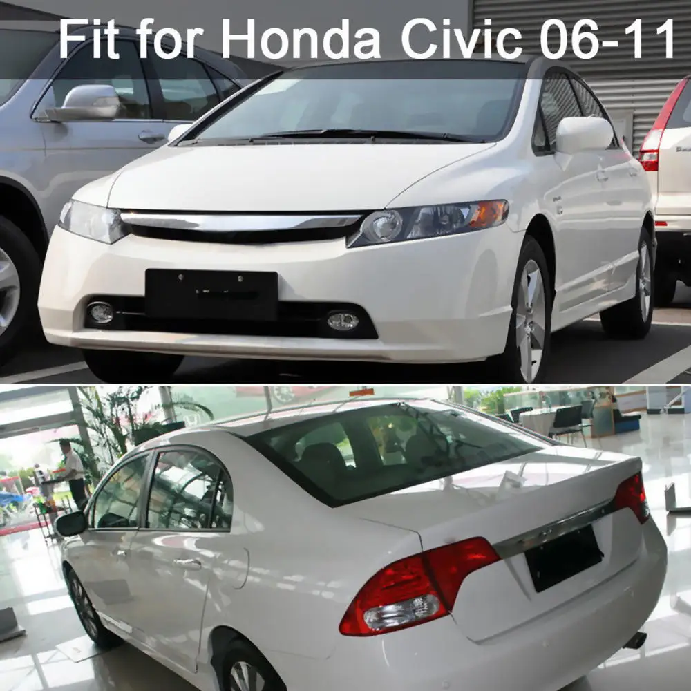 6 шт. наклейки в виде центральной колонны BC для Honda Civic 2006 11 зеркальный эффект