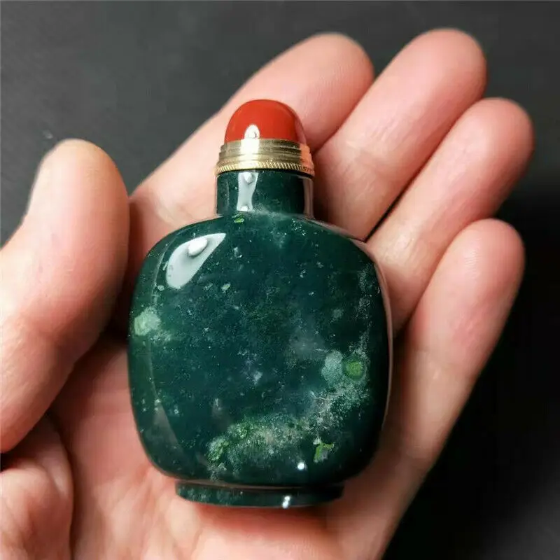 Изысканная Высококачественная редкая природная водная трава Агат табак бутылка