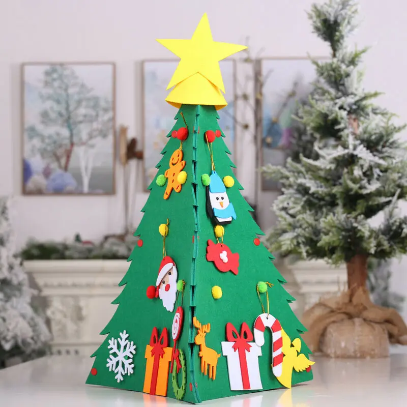 Фетровые украшения сделай сам детские рождественские подарки новогодний декор