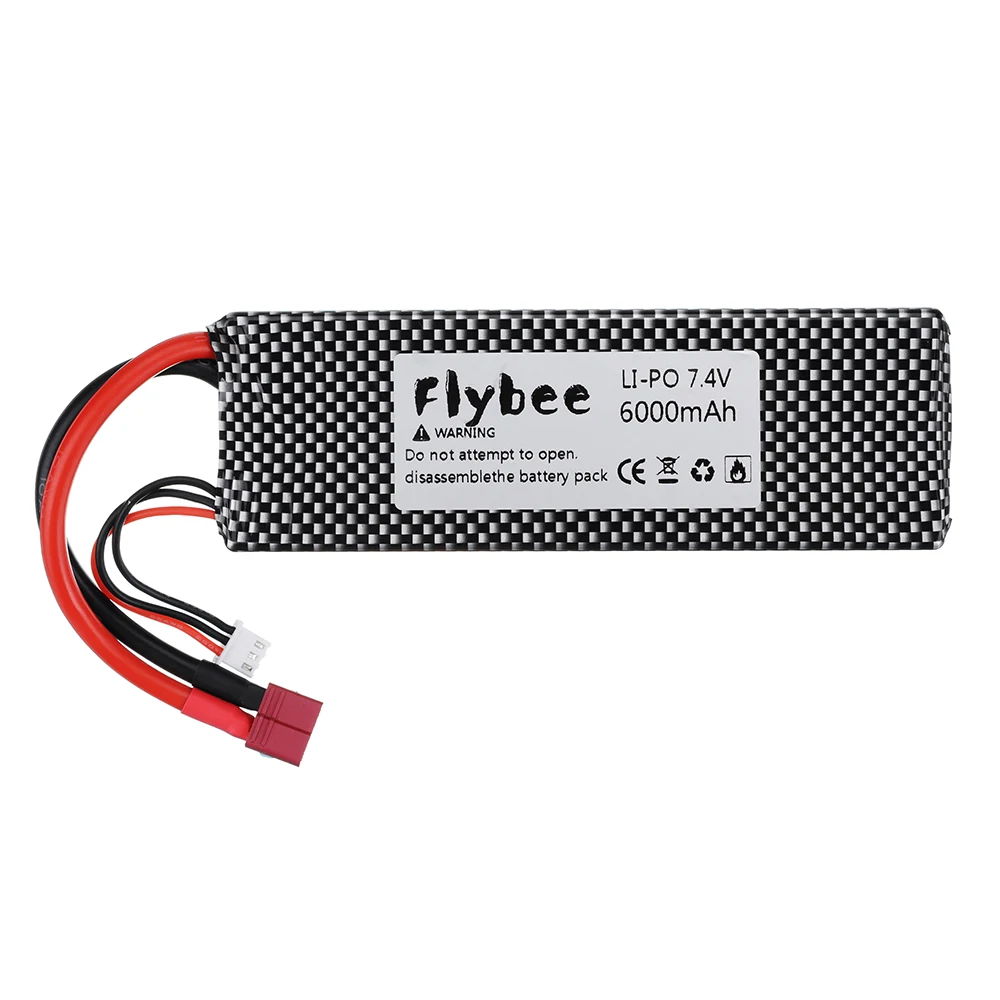 

High Capacity Lipo Batterry 6000maH For RC Drone Boat Quodcopter Spare Parts High rate 40C 7.4v 6000mah Batteries T/XT60 Plug