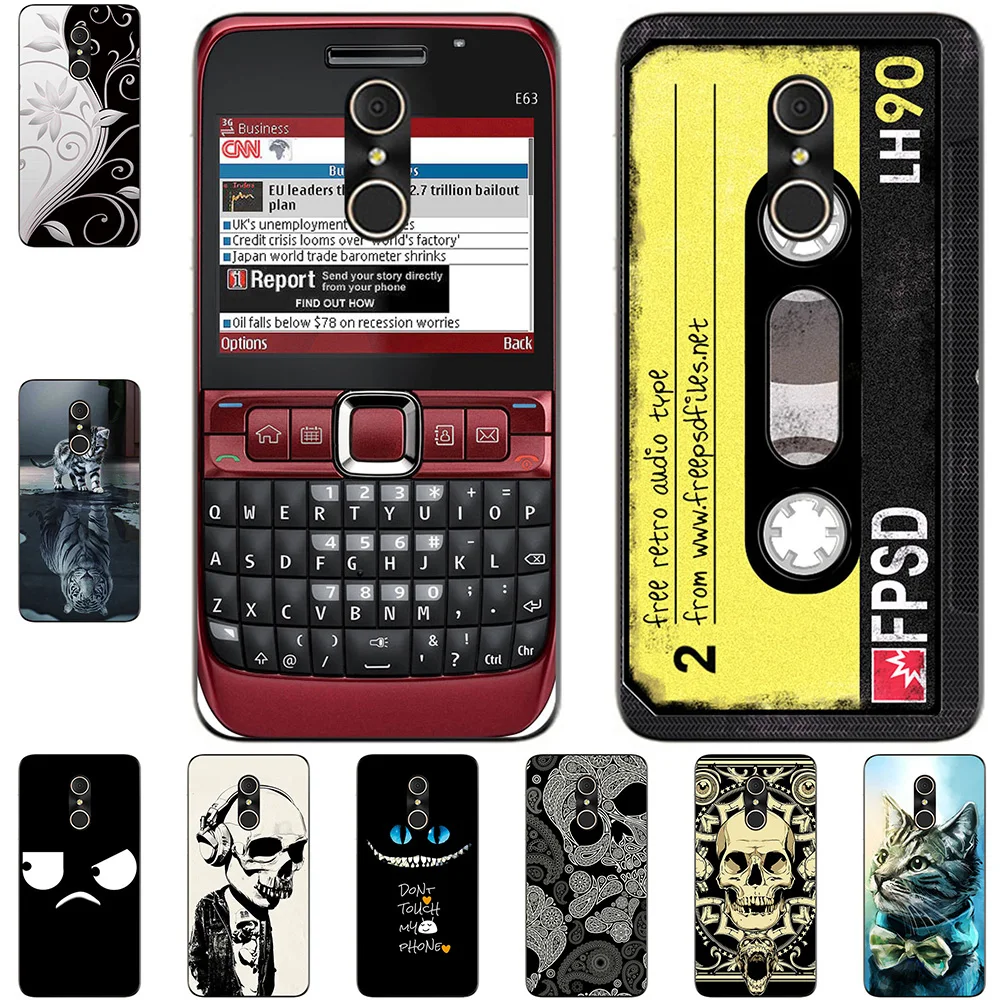 

For Alcatel A3 Plus 5011A 2018 5.5 inch Phone Cases Soft TPU Mobile Cover Cute Fashion Cartoon Painted Shell Bag