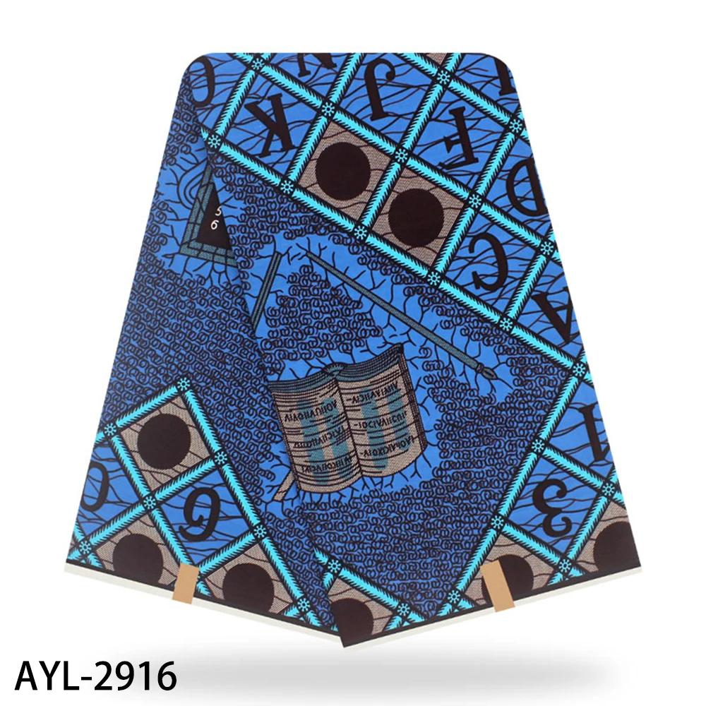 6 ярдов в комплекте африканская Вощеная хлопковая ткань удобная и качественная