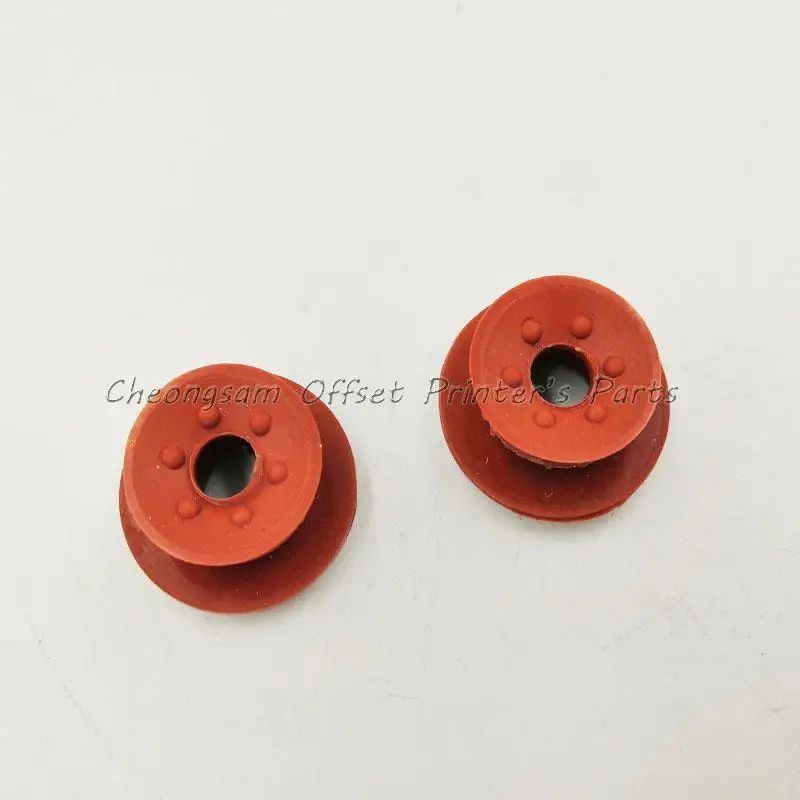 Бесплатная доставка 50 штук Красная резиновая присоска двойная для принтера