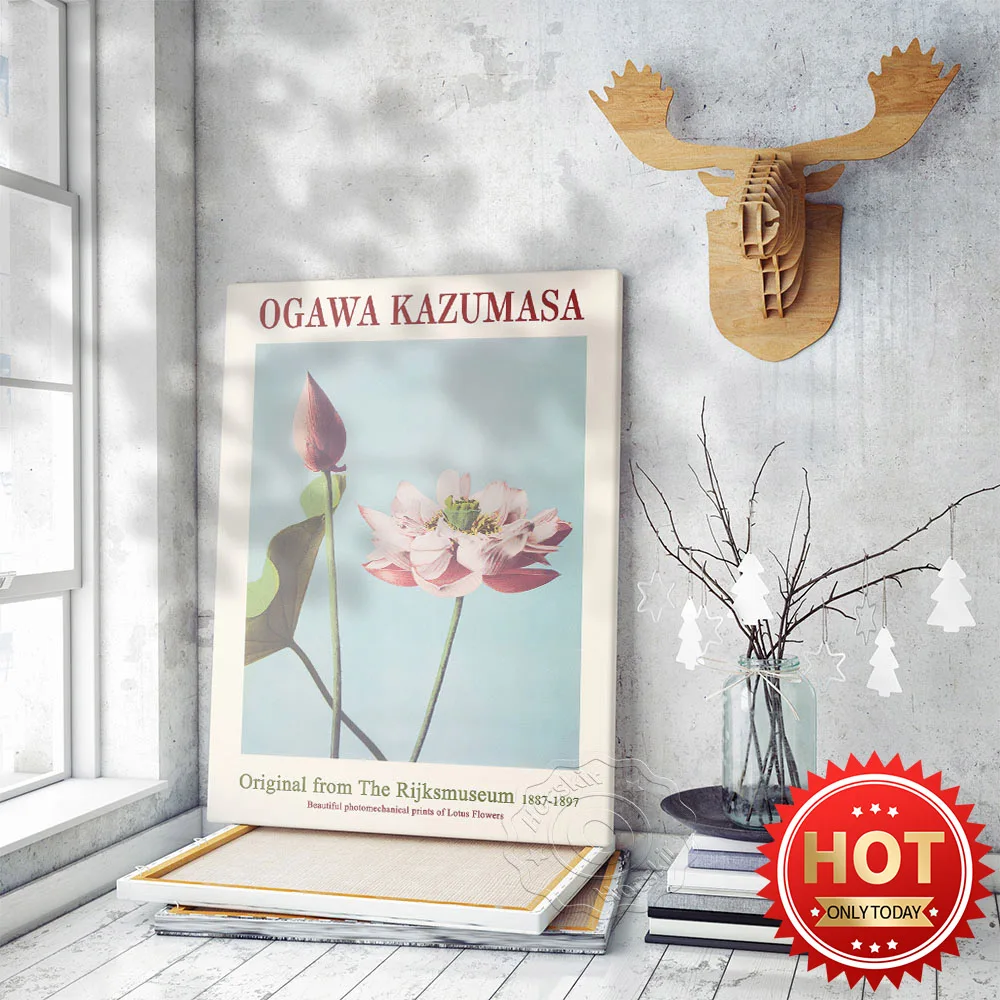 

Photographer Ogawa Kazumasa Art Works Beautiful Lotus Flowers Scenery Poster, Rijksmuseum Of The Netherlands Exhibition Prints