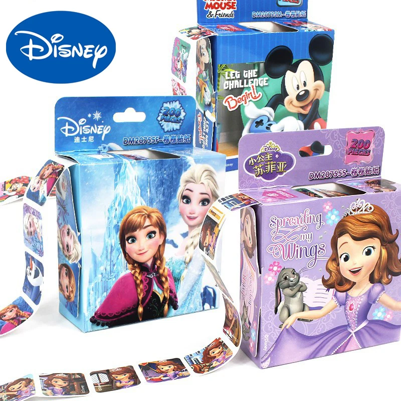Оригинальные съемные наклейки Disney Frozen 2 Elsa Anna скрапбукинг принцессы для детей