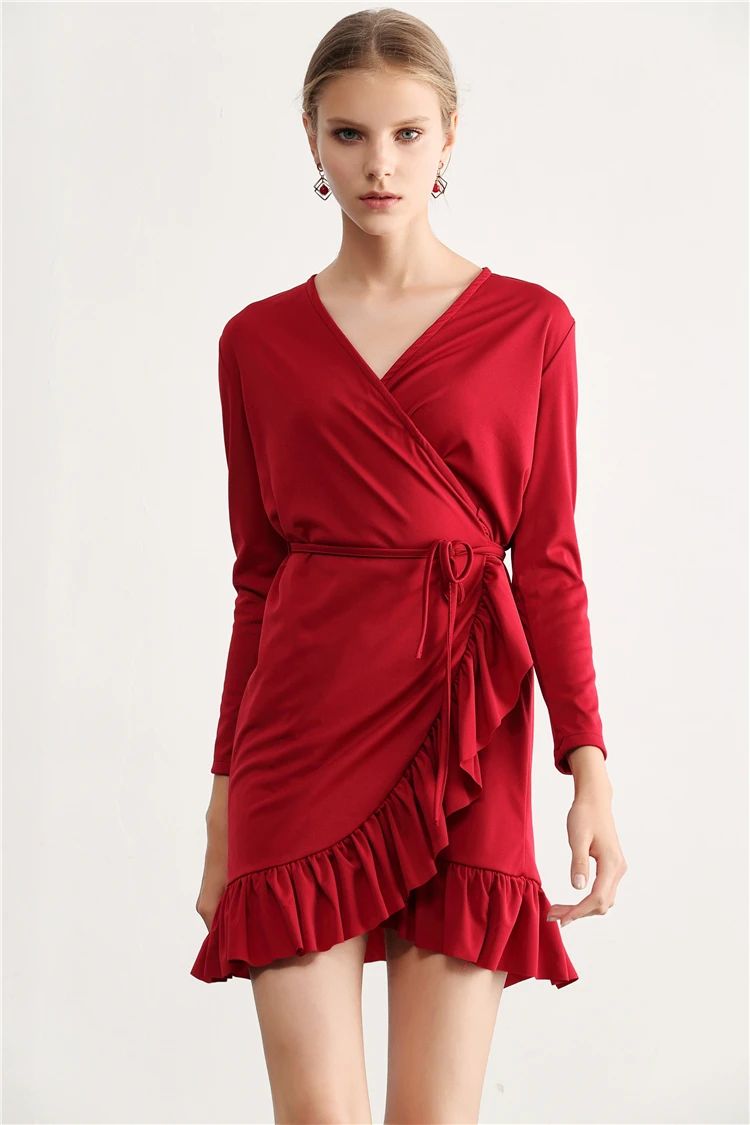 

Bodycon dress for women Square Neck Black Dress Women Elegant Cotton Fashion Side Split Dress Mini Ladies Basic