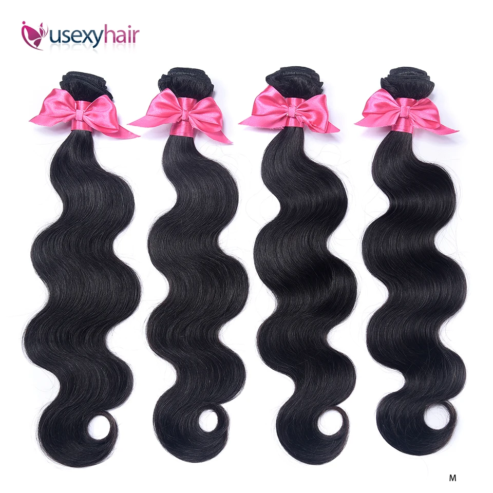 Человеческие волосы объемная волна 1/3/4 шт пряди бразильские Remy натуральный цвет