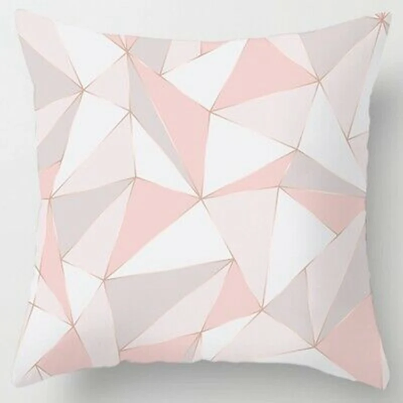 Nordic Pink Throw Pillow Cases 18''x18&quot Polyester Home Sofa Car Chair Cushion Cover Covers 45*45cm cushion cover | Дом и сад