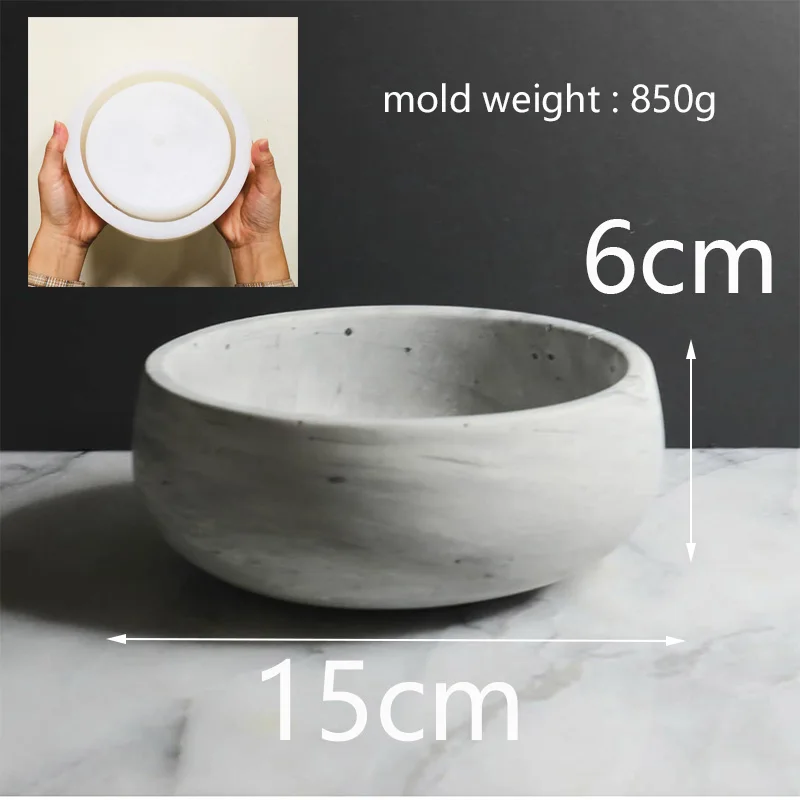 Большая силиконовая форма в форме чаши для растений сделай сам цементного цветка