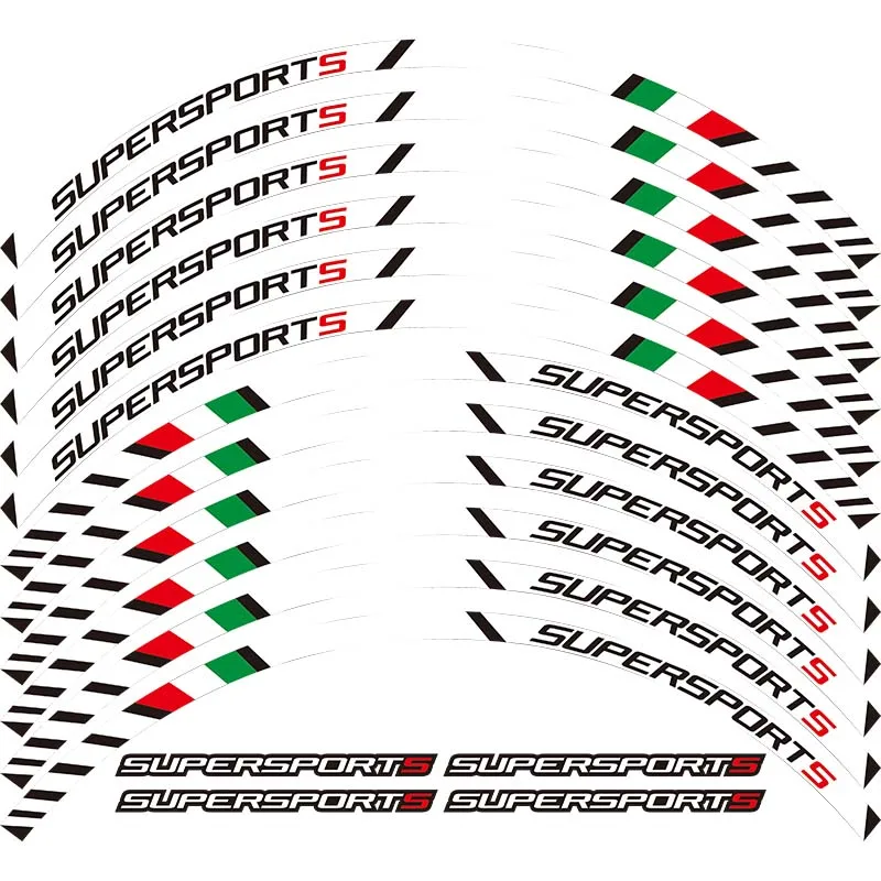 Высококачественная наклейка на колесо мотоцикла Светоотражающая обод