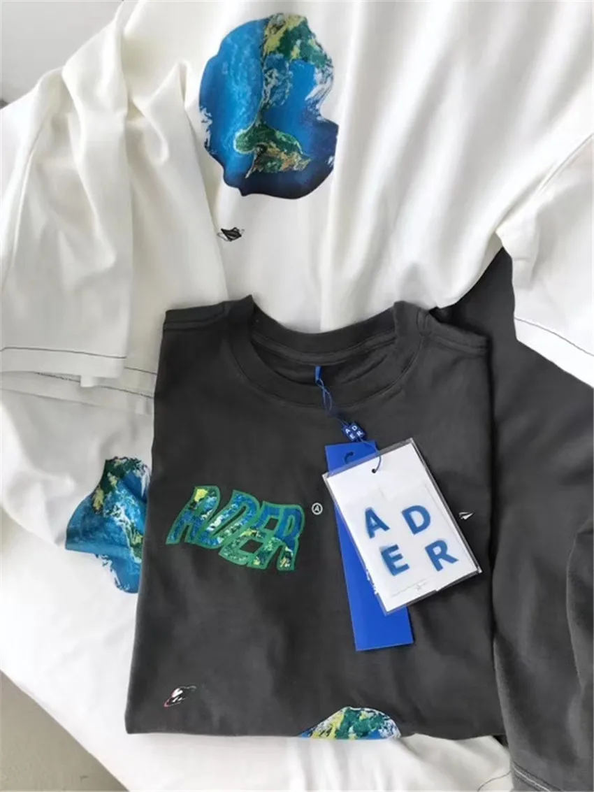 Футболка большого размера с принтом корабля НЛО мужская и женская 1:1 высокое