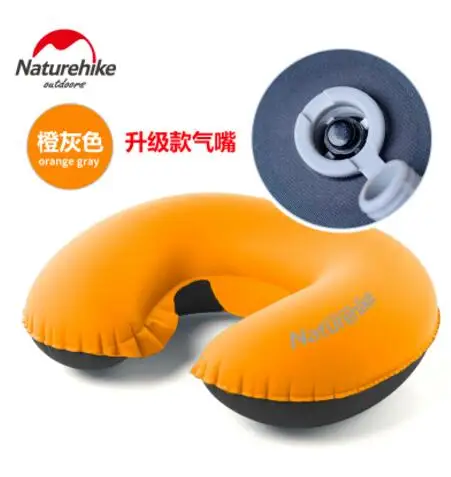 Upgraded Orange Naturehike фабрика портативная u-образная надувная подушка дорожная надувная подушка мягкая шея защитный подголовник подушка самолет - Цвет: Upgraded Orange