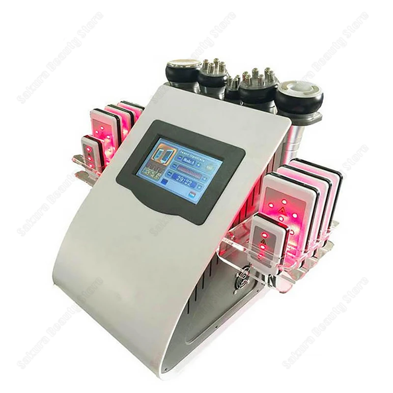 Goede 5 In1 Ultrasone Liposuctie 40K Cavitatie Vacuüm Multipolaire Bipolaire Laser Afslanken Gewichtsverlies Huid Body Salon Machine