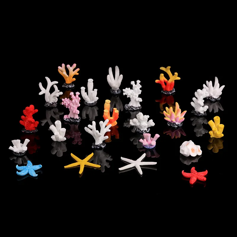 Мини эмульсионные украшения для аквариума в виде морской звезды кораллового
