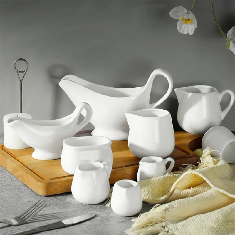 Европейский керамический соус для бифстейка белый фарфоровый перец стандартная