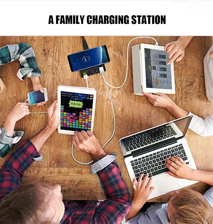 Зарядная Станция Fanshu с 8 USB портами 60 Вт 10 Вт|Зарядные устройства для телефонов| |