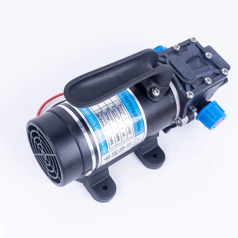 DC 12V 100W 1.1MPA 130PSI 8л/мин водяной насос высокого давления электрический мембранный самовсасывающий насос для мытья автомобиля