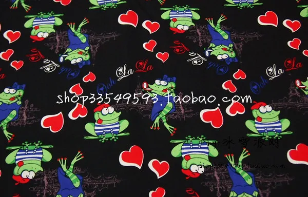 Цветочная лягушка хлопчатобумажная ткань детские обои для дня