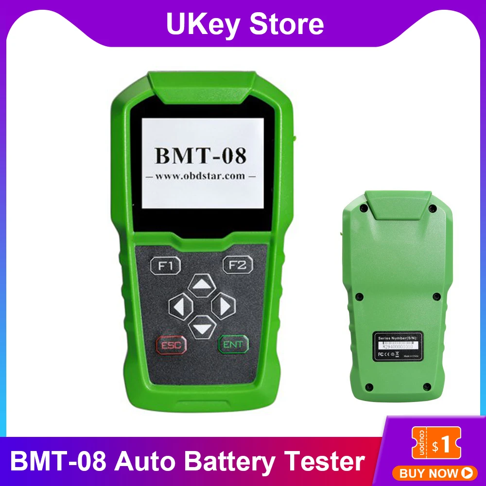 2021 Newest OBDSTAR BMT-08 Automotive Battery Test 12V/24V Support 100-2000 CCA 220AH OBD2 Match tool BMT08 Analyzer