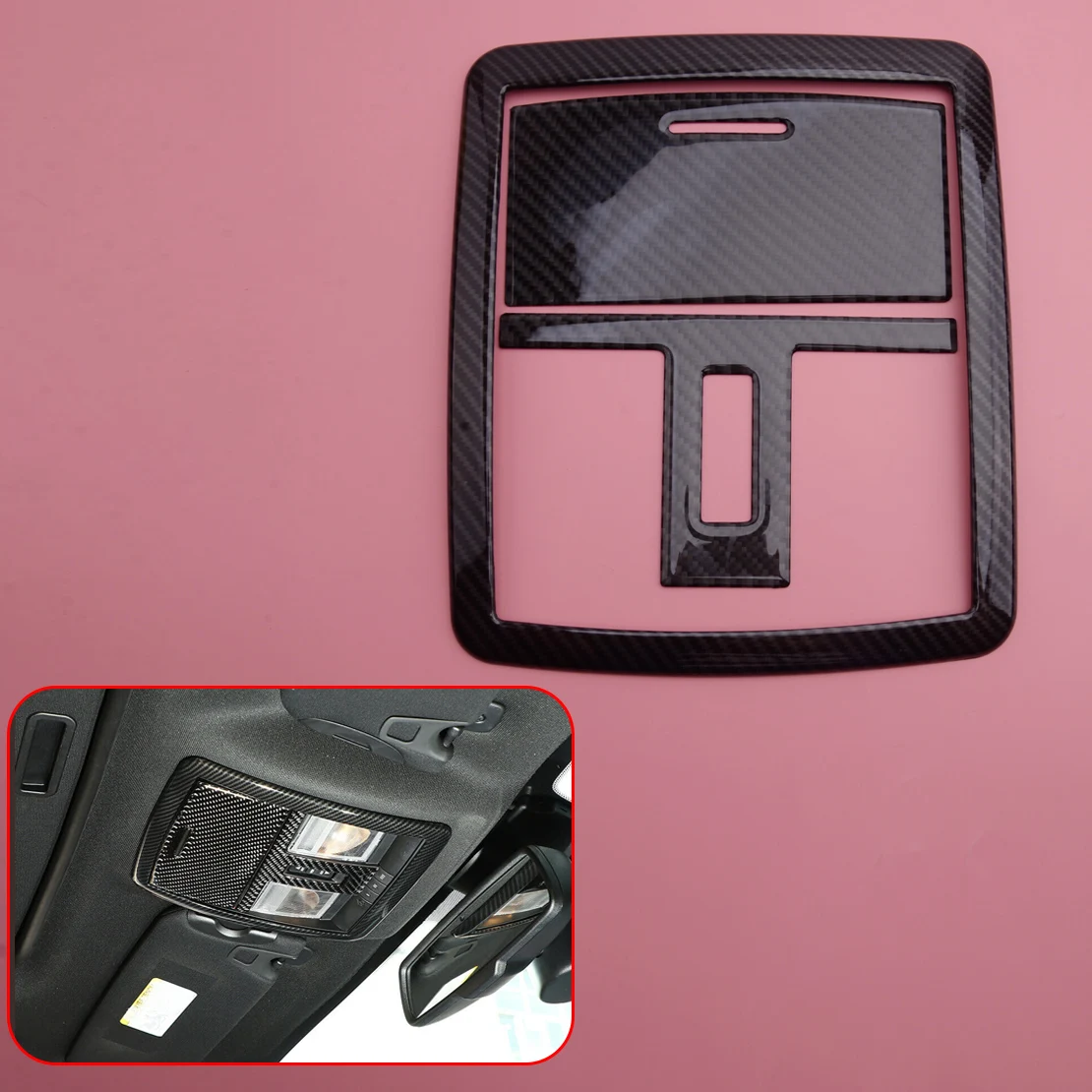 

1 комплект, автомобильный светильник для чтения, крышка лампы, отделка, литье, подходит для Dodge Challenger 2015 2016 2017 2018 2019