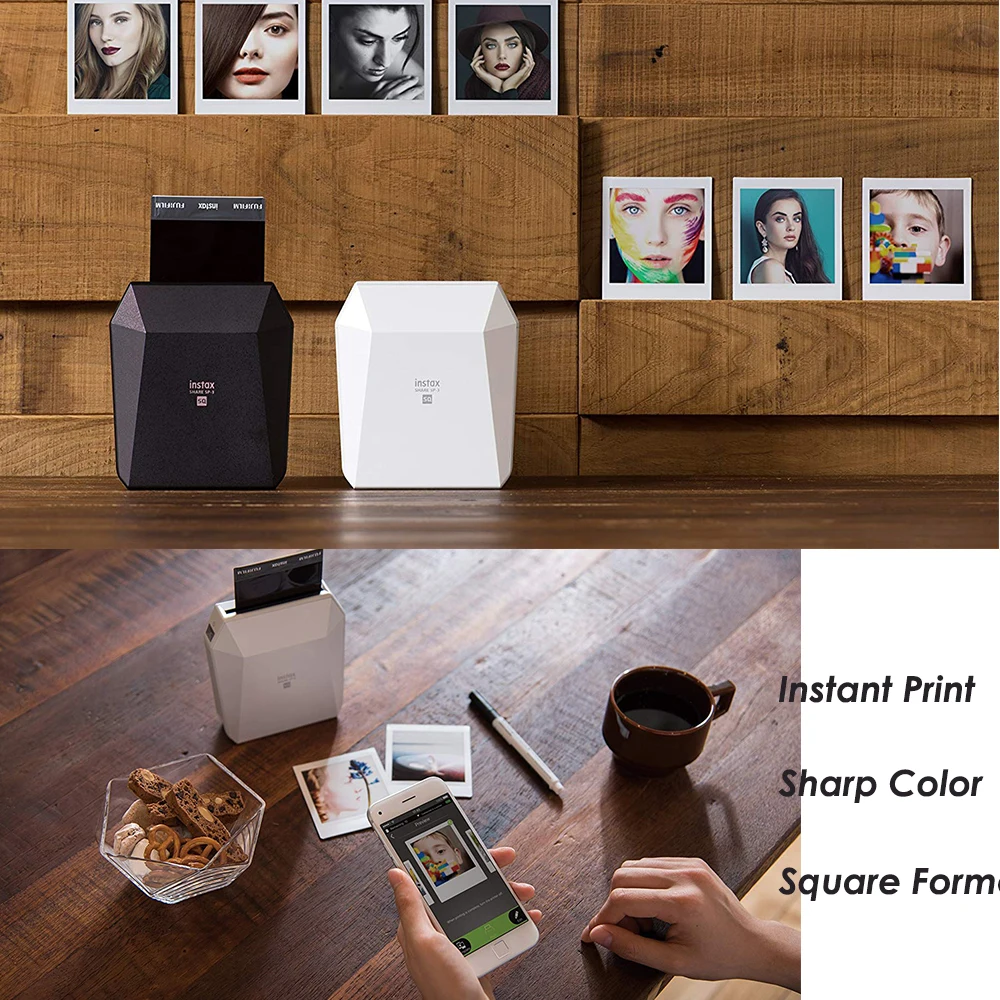 Фотография Fuji instax share sp-3 one-time для мобильного телефона подключение к Wi-Fi
