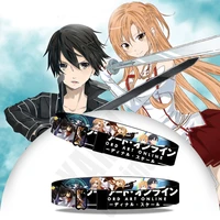 cartoon wristband japanese anime collection sword art online ribbon bracelet for adult and children