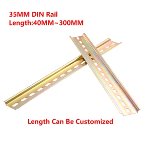 Универсальный тип 35 мм, плоская DIN-рейка длиной 10 см, 20 см, 30 см, толщина 1 мм для контактора клеммных колодок C45 DZ47