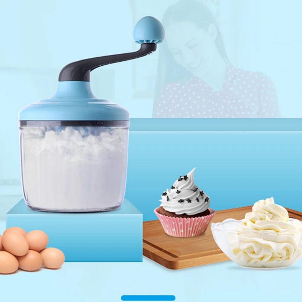 

Household Blue Baking Tools Fast Mixer Handheld Cream Egg White Egg Beater