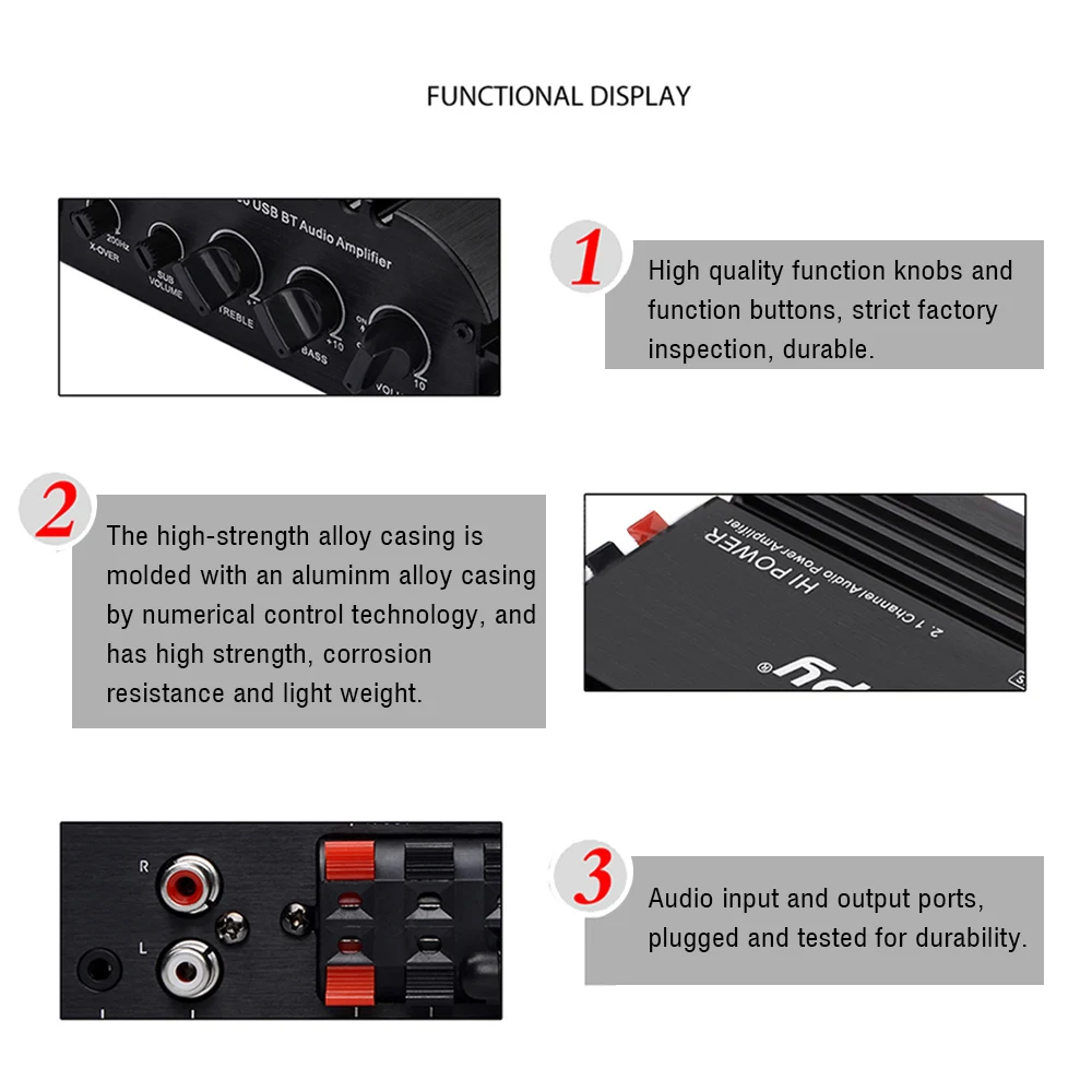 Lepy HiFi Audio BT Amplifier Stereo Digital 2.1 Channel Subwoofer Power Home | Электроника