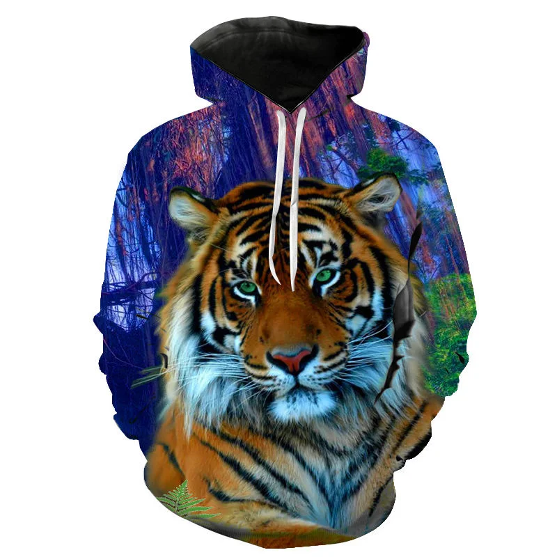 NEW tiger Hot Sale 3D Printed Hoodies Men Women Hooded Sweatshirts Harajuku Pullover Jackets Brand Quality Outwear Tracksuits