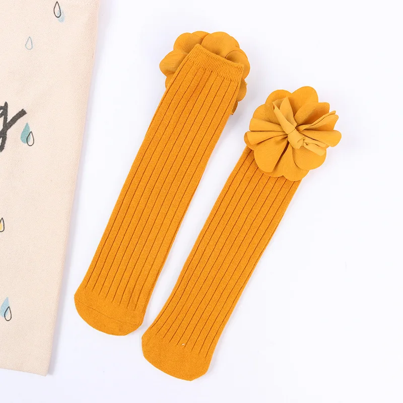 1 пара весенне-осенне-зимних хлопковых кружевных двойных игл детские дышащие