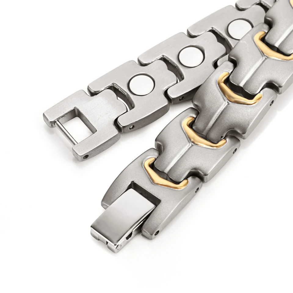 RainSo Titanium Link Chaim магнитные браслеты шармы для женщин элементы здравоохранения био