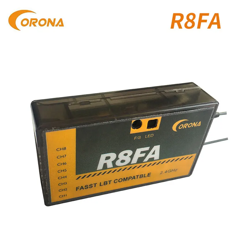 Приемник Corona R8FA 2 4 ГГц 8 каналов совместим с FUTABA Fasst пульт ДУ T6EX T8FG 10CG 14SG 3PM шт. |