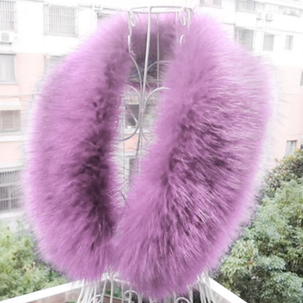 Женский широкий меховой шарф из искусственного меха лисы зимняя шаль енота