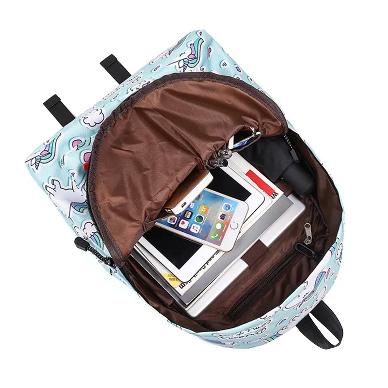 

Children School Bags 3D Printing Unicorn Backpack Kids School Backpacks for Teenage Girls Women Backpack Laptop Travel Bags