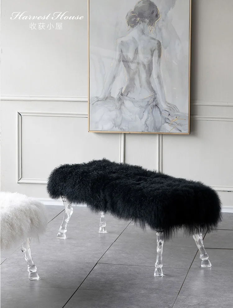 30 шт. в упаковке французский дизайн акриловая скамейка с кабриолейскими ножками