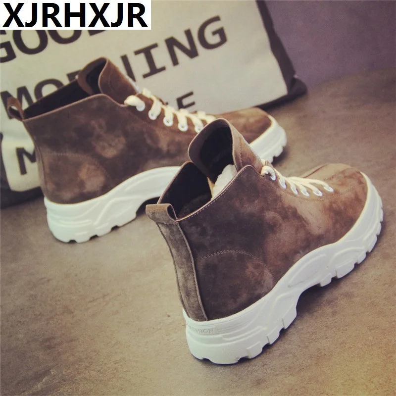 Женские кроссовки с высоким берцем модная Уличная обувь повседневные брендовые