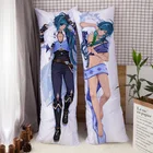 Наволочка 2D Genshin Impact Dakimakura, красивая каея Сяо, подушка для обнимания, японская аниме игра наволочка, оtaku Pilow 150x50
