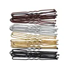 U-образные заколки для волос 2050 шт., простые металлические заколки-волнистые волосы, шпильки для невесты 567 см