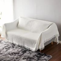 solid color fabric sofa towel modern universal sofa cover all inclusive dust couch cover for sofa 1234 seater home decoration