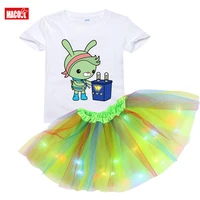 girls clothing sets summer skirt rainbow dress tutu dress suit kids clothing for girl clothes set children light toddler outfit