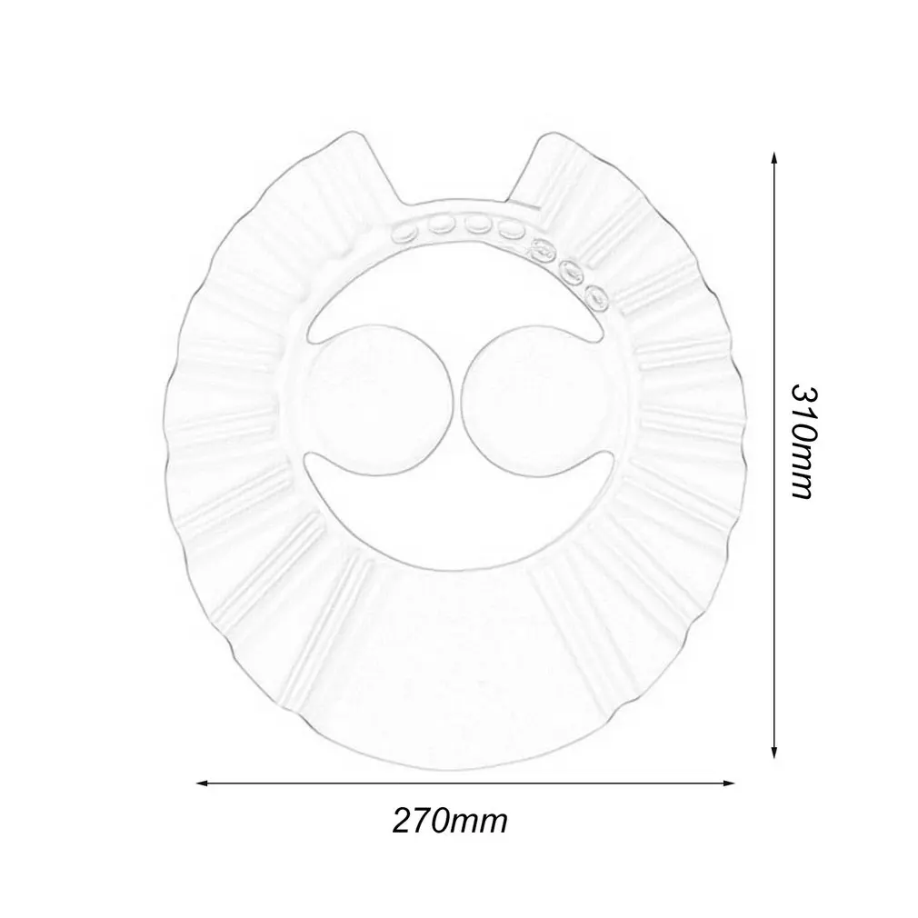 

Flexible Soft EVA Children Adjustable Shower Cap Baby Care Bathing Protective Cap for Kids Baby Wash Hair Shield Shower Cap